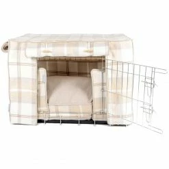 New 🎁 Promo ⌛ 🐶 Dog Crate Set In Balmoral Natural Tweed By Lords & Labradors ✨ ✨ -Cheap Lords & Labradors Store natural tweed full set 2