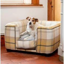 Cheap 🧨 Promo 👍 Lords & Labradors Tetford Square Chesterfield in Ochre Ash Tweed ⭐ 😀