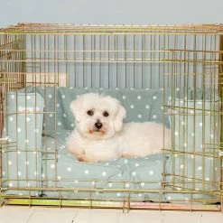 Top 10 โญ Coupon ๐ Personalised ๐ฆฎ ๐ Dog Crate Bumper in Duck Egg Spot by Lords & Labradors ๐ฏ ๐ 9 Top 10 โญ Coupon ๐ Personalised ๐ฆฎ ๐ Dog Crate Bumper in Duck Egg Spot by Lords & Labradors ๐ฏ ๐ -Cheap Lords & Labradors Store personalised dog crate bumper in duck egg spot by lords labradors front gold