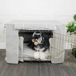 Discount ๐ฏ Outlet ๐ฅฐ Personalised ๐ถ ๐ถ Dog Crate Bumper in Savanna Stone by Lords & Labradors ๐ ๐