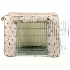 Budget ⌛ Best deal 😉 Personalised 🐶 🐶 Dog Crate Cover in Cosmopolitan 🐶 🐶 Dog Cotton by Lords & Labradors 🌟 👏 -Cheap Lords & Labradors Store personalised dog crate cover in cosmopolitan dog cotton by lords labradors studio front