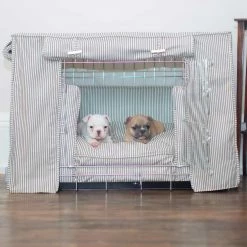 Best deal ๐ Best reviews of ๐ฏ Personalised ๐ถ ๐ Dog Crate Cover in Regency Stripe by Lords & Labradors โ๏ธ ๐