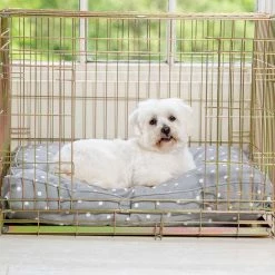 Cheapest 🔥 Brand new ✨ Personalised 🐕 🦮 Dog Cushion in Grey Spot by Lords & Labradors ⌛ 🎁