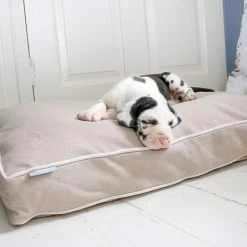 Brand new 🧨 Best Sale 😉 Personalised 🐶 🐶 Dog Cushion in Savanna Oatmeal by Lords & Labradors 🎉 ✨ -Cheap Lords & Labradors Store personalised dog cushion in savanna oatmeal by lords labradors dog