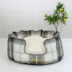 Deals 😍 Buy 🛒 Lords & Labradors Personalised High Wall Neutral Tweed Bed For 🐕 🐕 Dogs 🤩 😉 -Cheap Lords & Labradors Store personalised high wall neutral tweed bed for dogs front