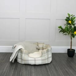 Deals 😍 Buy 🛒 Lords & Labradors Personalised High Wall Neutral Tweed Bed For 🐕 🐕 Dogs 🤩 😉 -Cheap Lords & Labradors Store personalised high wall neutral tweed bed for dogs natural front