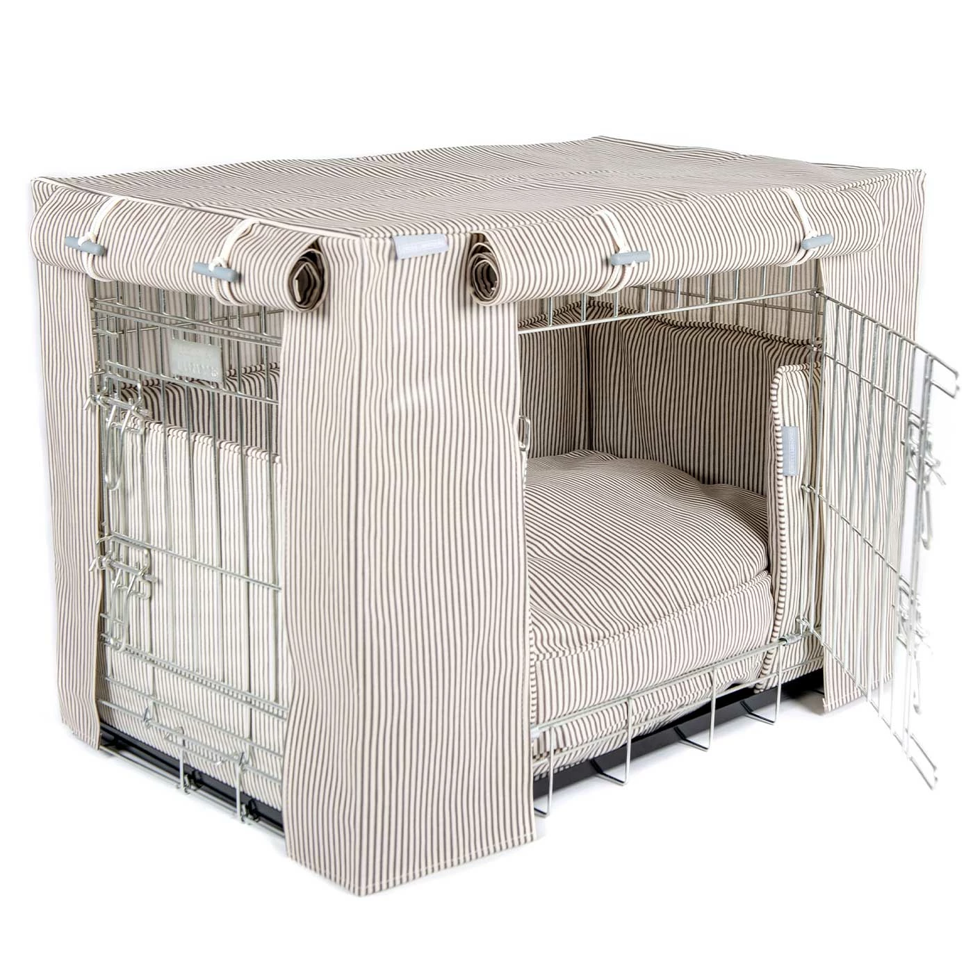 New ๐ฏ Top 10 ๐ฏ ๐ฆฎ Dog Crate Set in Regency Stripe Oil Cloth by Lords & Labradors ๐คฉ ๐ 3 New ๐ฏ Top 10 ๐ฏ ๐ฆฎ Dog Crate Set in Regency Stripe Oil Cloth by Lords & Labradors ๐คฉ ๐ - Image 3