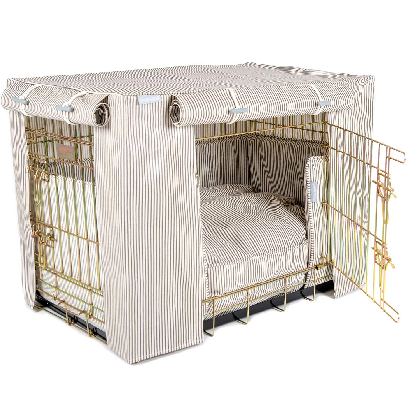 New ๐ฏ Top 10 ๐ฏ ๐ฆฎ Dog Crate Set in Regency Stripe Oil Cloth by Lords & Labradors ๐คฉ ๐ 9 New ๐ฏ Top 10 ๐ฏ ๐ฆฎ Dog Crate Set in Regency Stripe Oil Cloth by Lords & Labradors ๐คฉ ๐ - Image 9