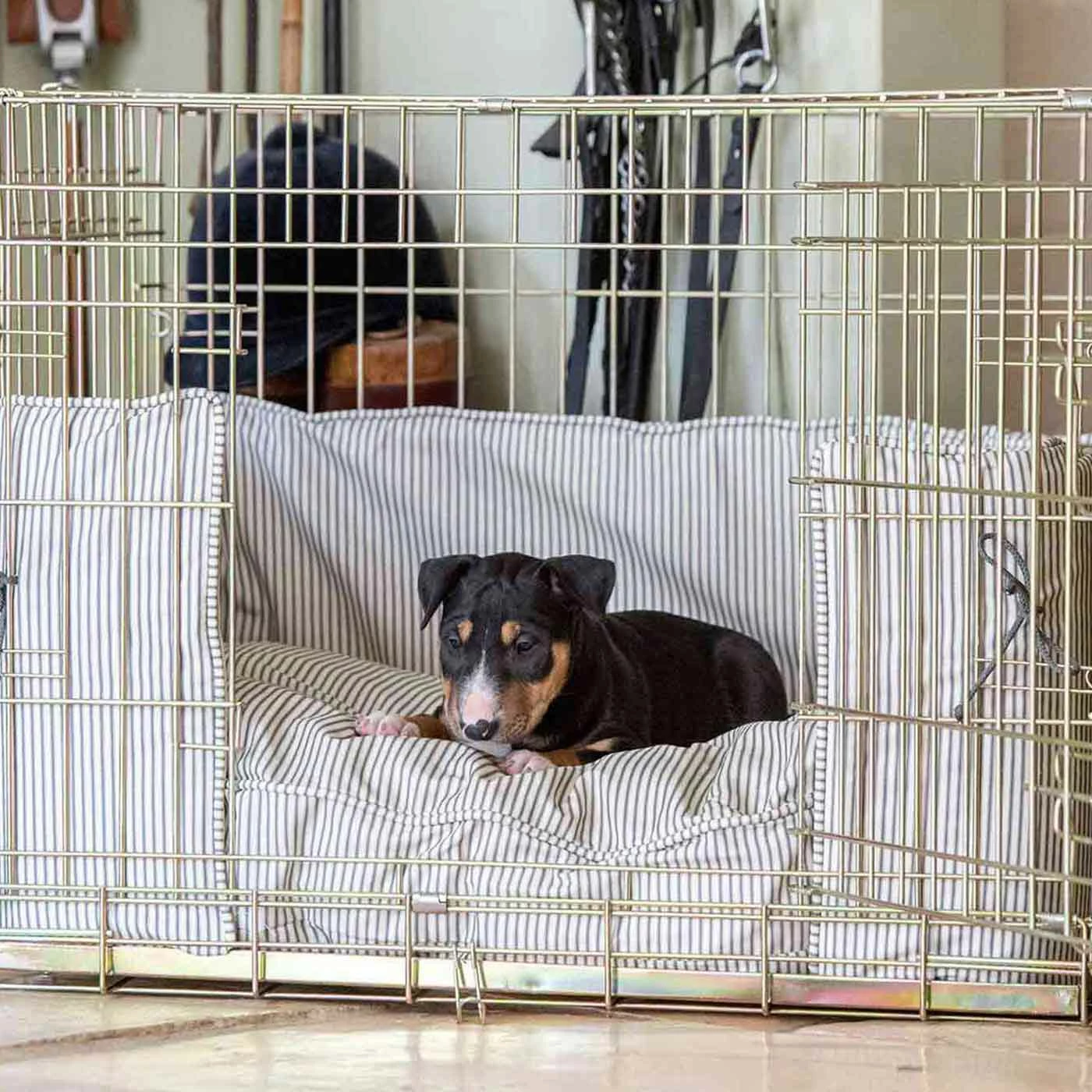 Cheap โญ Outlet ๐ ๐ถ Dog Crate Bumper in Regency Stripe by Lords & Labradors ๐ฏ ๐งจ 2 Cheap โญ Outlet ๐ ๐ถ Dog Crate Bumper in Regency Stripe by Lords & Labradors ๐ฏ ๐งจ - Image 2