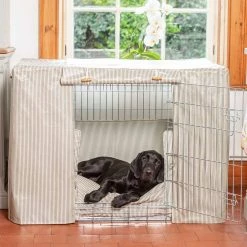 Best deal ⭐ Discount 🎉 🐕 Dog Crate Cover in Regency Stripe Oil Cloth by Lords & Labradors 🔔 ⌛