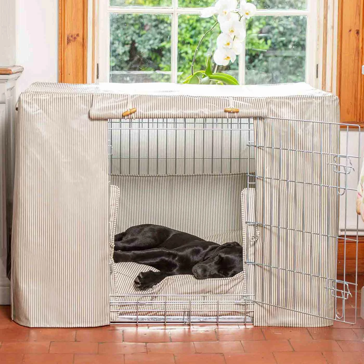 New ๐ฏ Top 10 ๐ฏ ๐ฆฎ Dog Crate Set in Regency Stripe Oil Cloth by Lords & Labradors ๐คฉ ๐ 1 New ๐ฏ Top 10 ๐ฏ ๐ฆฎ Dog Crate Set in Regency Stripe Oil Cloth by Lords & Labradors ๐คฉ ๐