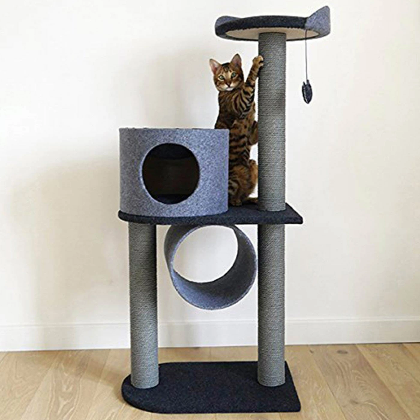 Best deal ๐ฏ Buy ๐ Rosewood Charcoal Felt Double Cat Tower ๐ โจ 1 Best deal ๐ฏ Buy ๐ Rosewood Charcoal Felt Double Cat Tower ๐ โจ