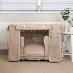 Hot Sale 🎉 Outlet 🎁 🐶 Dog Crate Set in Savanna Oatmeal by Lords & Labradors 🤩 🔥 22 Hot Sale 🎉 Outlet 🎁 🐶 Dog Crate Set in Savanna Oatmeal by Lords & Labradors 🤩 🔥 -Cheap Lords & Labradors Store savanna oatmeal silver crate set