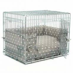 New ๐คฉ Coupon ๐ ๐ฆฎ Dog Crate with Cotton Cushion & Bumper by Lords & Labradors ๐ โค๏ธ 9 New ๐คฉ Coupon ๐ ๐ฆฎ Dog Crate with Cotton Cushion & Bumper by Lords & Labradors ๐ โค๏ธ -Cheap Lords & Labradors Store silver dog crate cotton cushion and bumper set by lords labradors grey spot