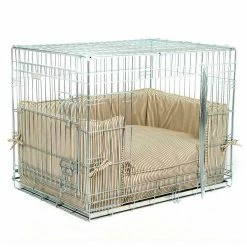 New ๐คฉ Coupon ๐ ๐ฆฎ Dog Crate with Cotton Cushion & Bumper by Lords & Labradors ๐ โค๏ธ 11 New ๐คฉ Coupon ๐ ๐ฆฎ Dog Crate with Cotton Cushion & Bumper by Lords & Labradors ๐ โค๏ธ -Cheap Lords & Labradors Store silver dog crate cotton cushion and bumper set by lords labradors regency stripe