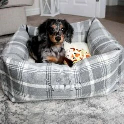 Promo 👍 Best deal 🥰 Lords & Labradors Neutral Tweed Box Bed For 🦮 🐕 Dogs 🧨 ✨ -Cheap Lords & Labradors Store the neutral tweed box bed for dogs dove grey