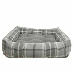 Promo 👍 Best deal 🥰 Lords & Labradors Neutral Tweed Box Bed For 🦮 🐕 Dogs 🧨 ✨ -Cheap Lords & Labradors Store the neutral tweed box bed for dogs grey front