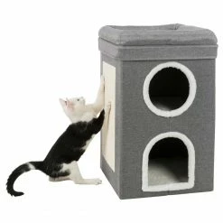 Buy 🎁 Best reviews of 🥰 Trixie Grey & White Saul Cat Tower 🔔 🧨