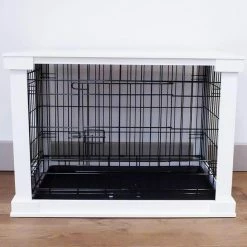Outlet 😀 Cheapest 😍 Lords & Labradors White Wooden 🐶 🦮 Dog Crate Cover & Crate Combo ✨ 😉