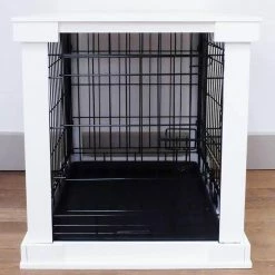 Outlet 😀 Cheapest 😍 Lords & Labradors White Wooden 🐶 🦮 Dog Crate Cover & Crate Combo ✨ 😉 -Cheap Lords & Labradors Store white wooden dog crate cover combo gate